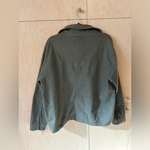 Light Green Cargo Utility Jacket - Picture 3 of 5